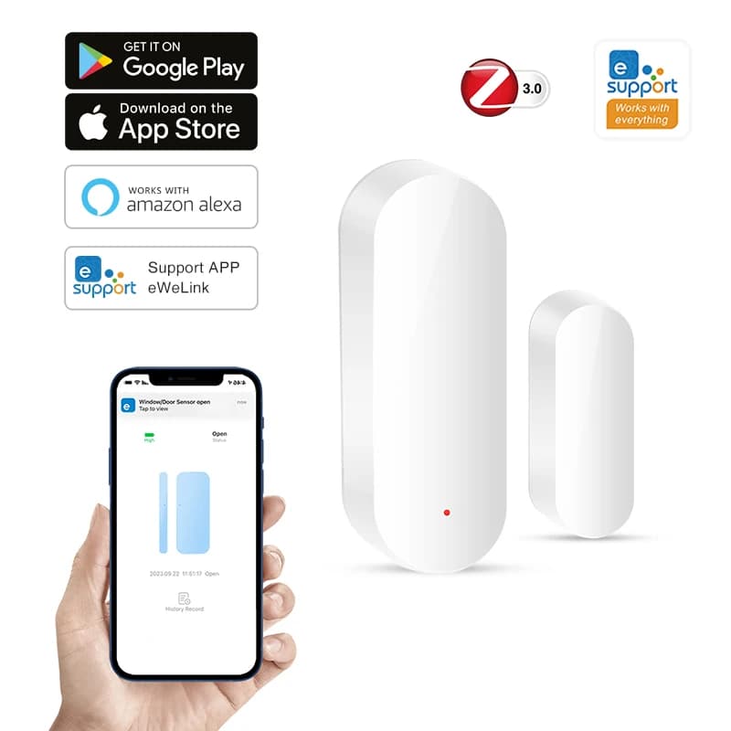 Tuya Zigbee Door and Window Sensor+Light Sensor