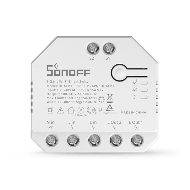 SONOFF DUALR3/DUALR3 Lite Dual Relay Two Way Power Metering Smart Switch