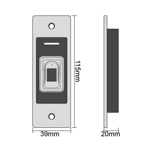 SIB EF39EM-W (Fingerprint & Card Reader), image 5