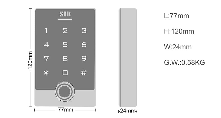 SIB TF3EM-W (EM ID Card 125khz), image 6