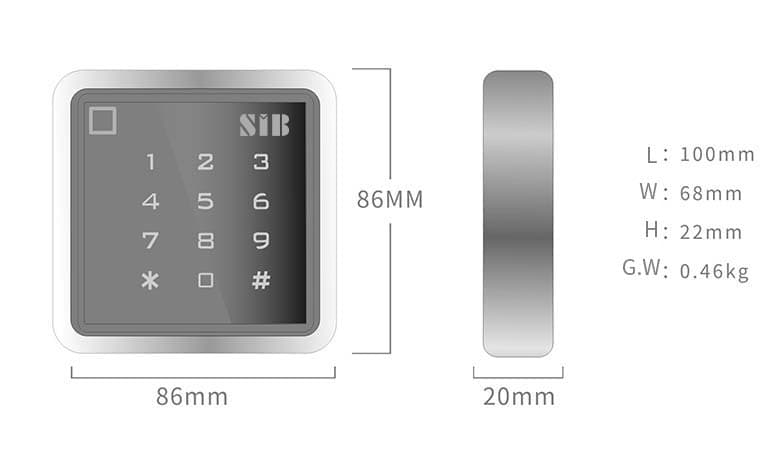 SIB T8EM-W (EM ID Card 125KHZ), image 6