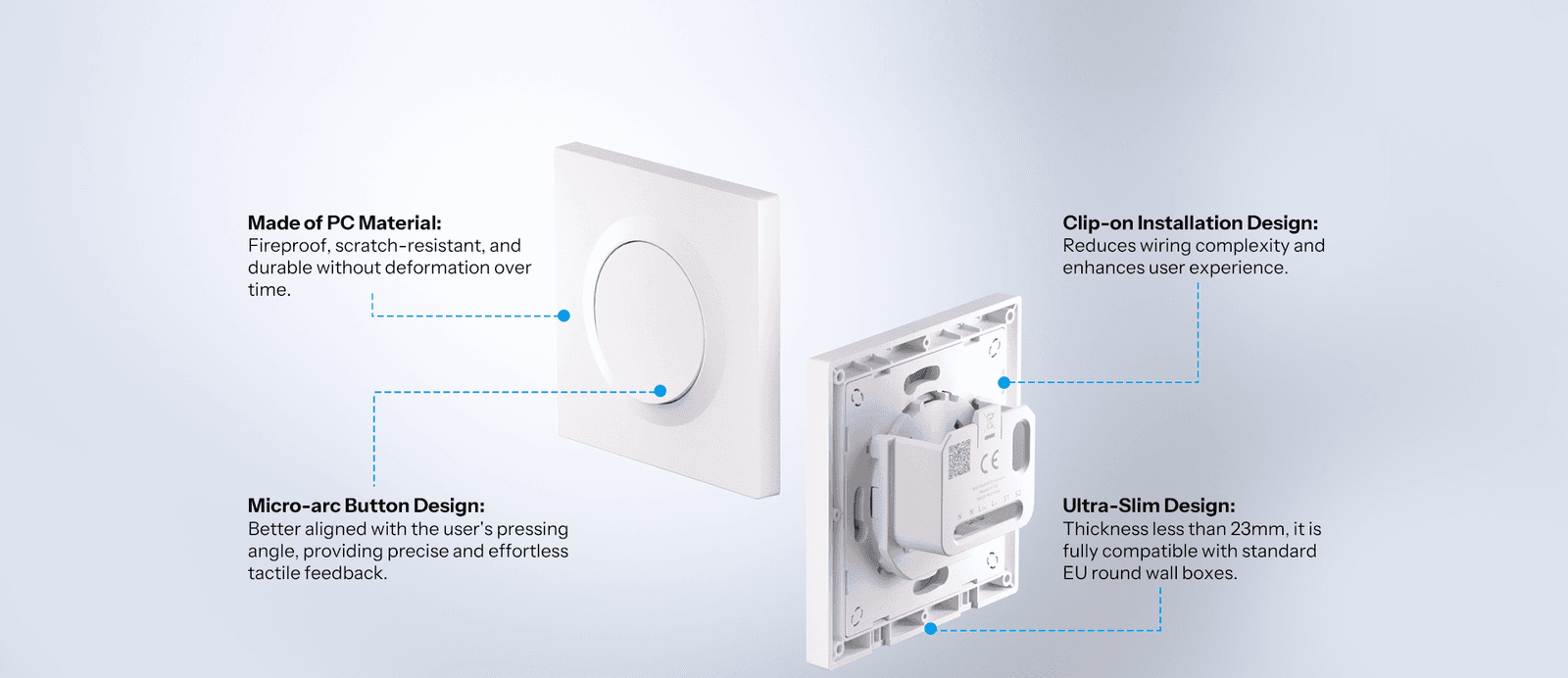 SONOFF Fusion Series 1-Gang Wall Switch Enclosure | E1GS/E1GSL, featured media 1