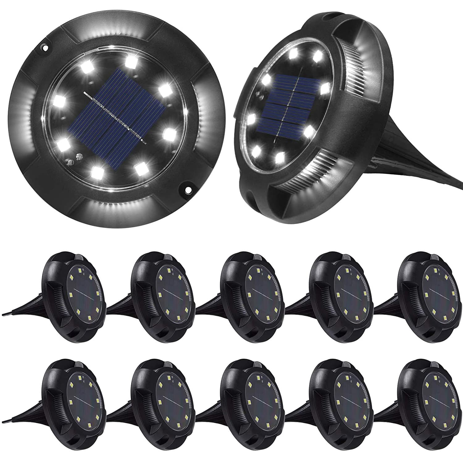 SS Circle Solar Lawn Light, image 1