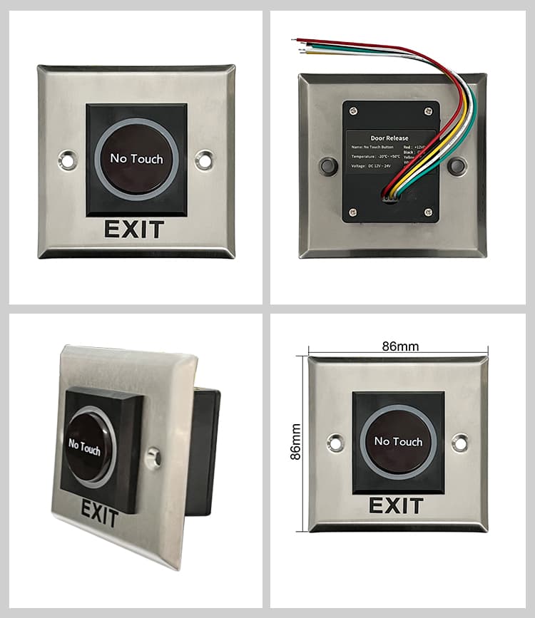 SIB OP17 (Exit Steel Button No Touch), image 1