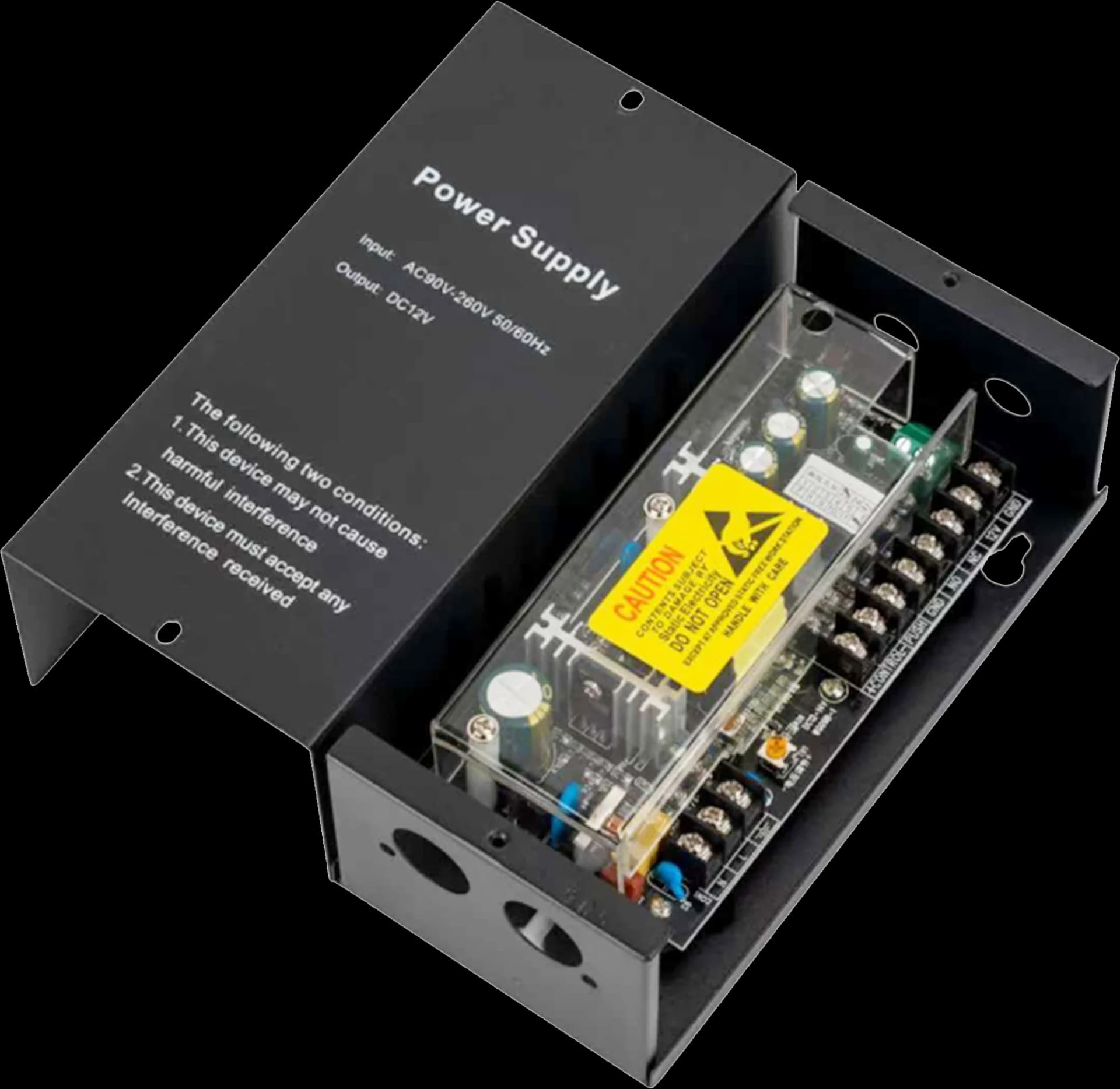 SIB Power Supply Control (12V 5A, battery support)