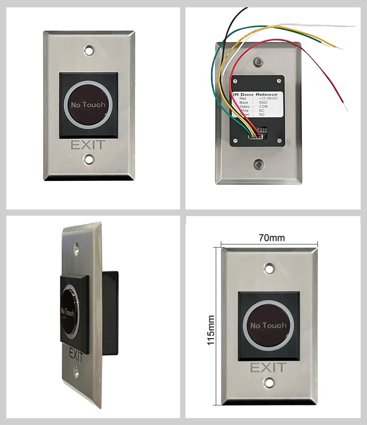 SIB OP16 (Exit Steel Button No Touch), image 1