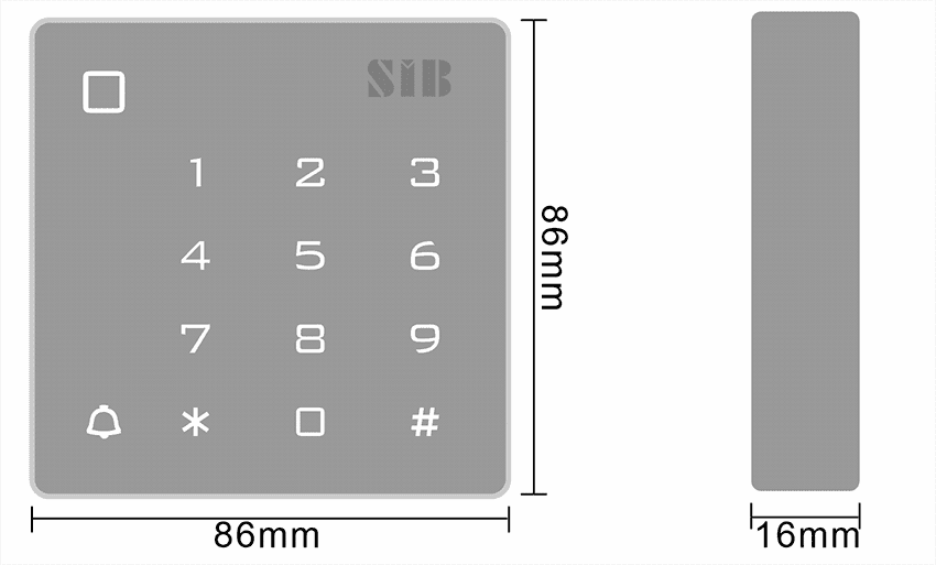 SIB T1201EM-W (EM ID Card 125KHZ), image 5