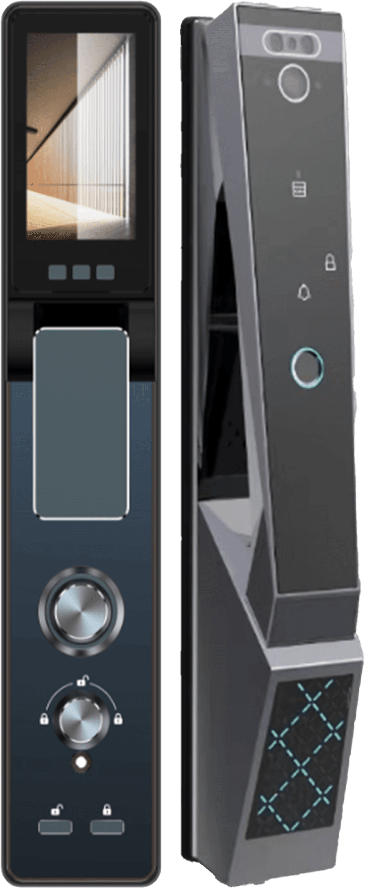 Lezn R9 Face version (Active Video Intercom, Shiny Silver)